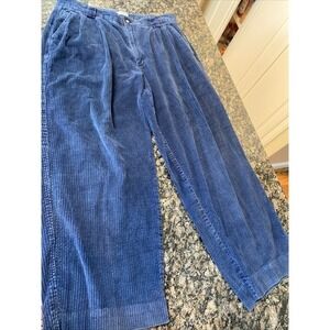 Baxter Men's Blue Corduroy 36/32 Pleated         3620‎